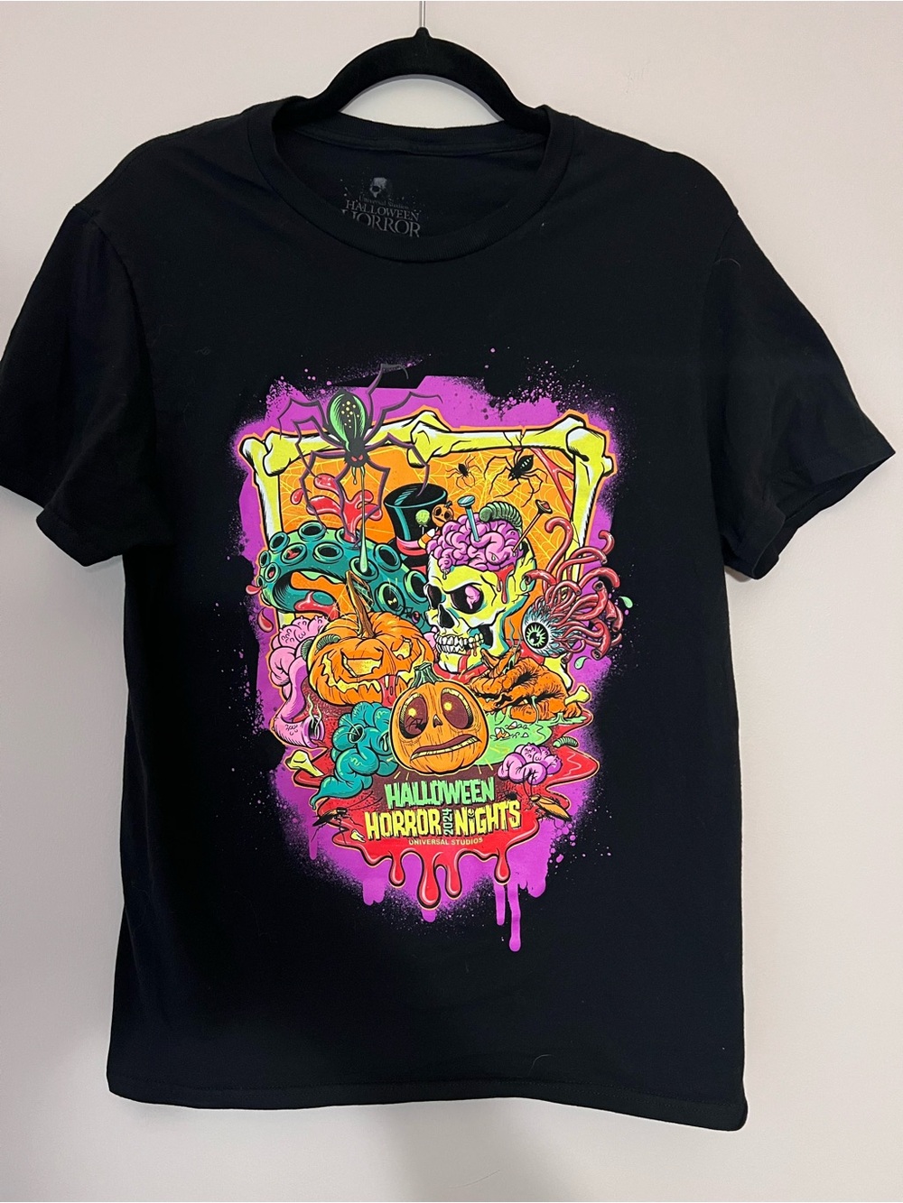 Universal Black Neon Halloween Horror Nights Graphic Tee